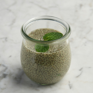 Chia Matcha Mint Pudding