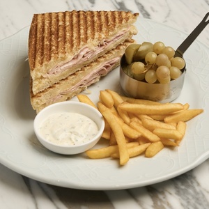 Mortadella Club Sandwich